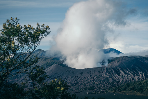 Tropical volcanic landscape