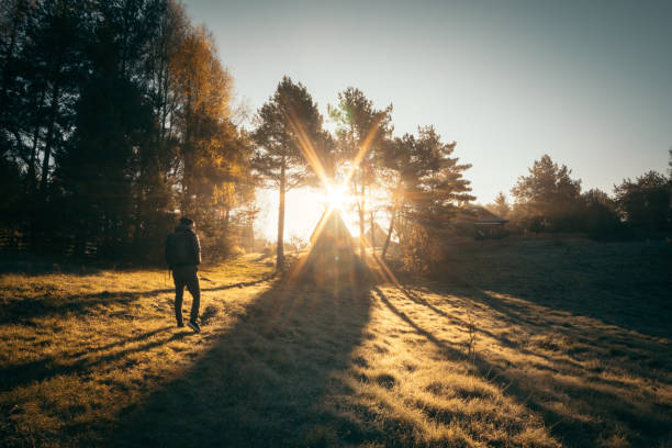 istock Rural landscape. Autumn walk at sunset 1168734825