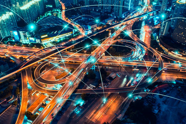 Persimpangan Jalan, Komputasi Awan, Teknologi, Kemacetan Lalu Lintas, Mata Uang Cina, Data Besar, Koneksi, Internet of Things