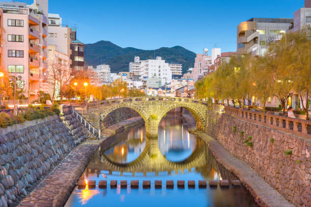 istock Nagasaki, Japan at Magane Bridge 1168743870