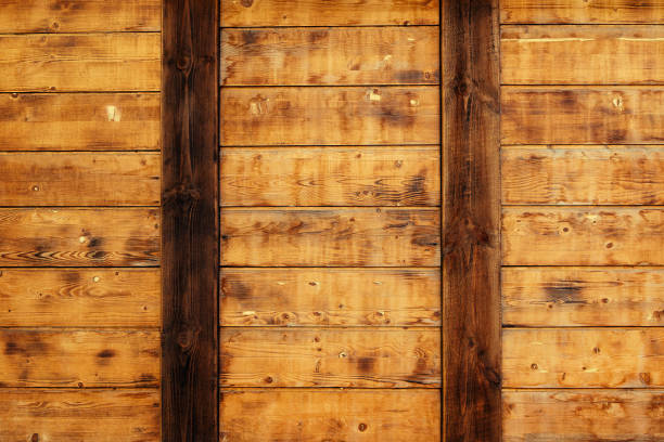istock brown bright and orange wooden boards with beams 1168746735