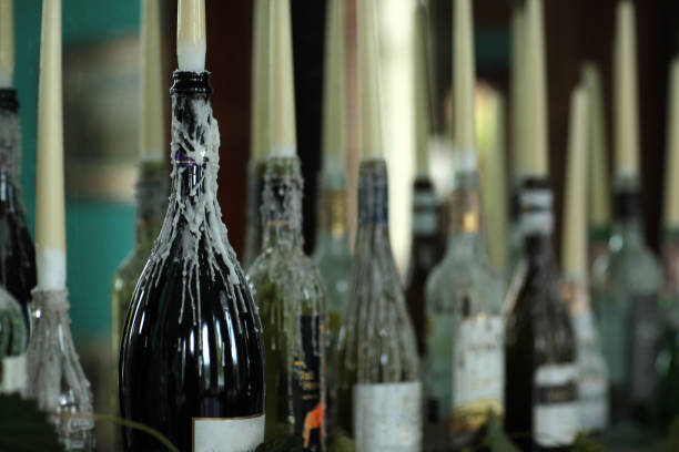 Choose wine bottle concept. Finding a good tasty wine, a special bottle of wine, isolated concept.