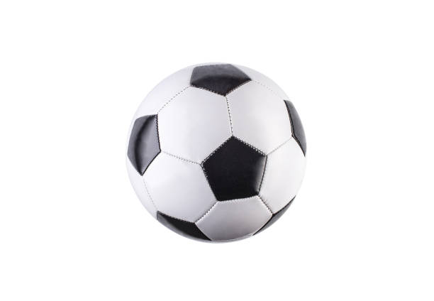 Soccer ball isolated Soccer ball, isolated, white background inflatable soccer balls stock pictures, royalty-free photos & images