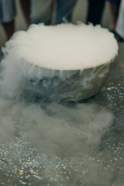istock Steam of Nitrogen Created from Liquid Nitrogen Exposed to Ambient Temperatures 1168752833