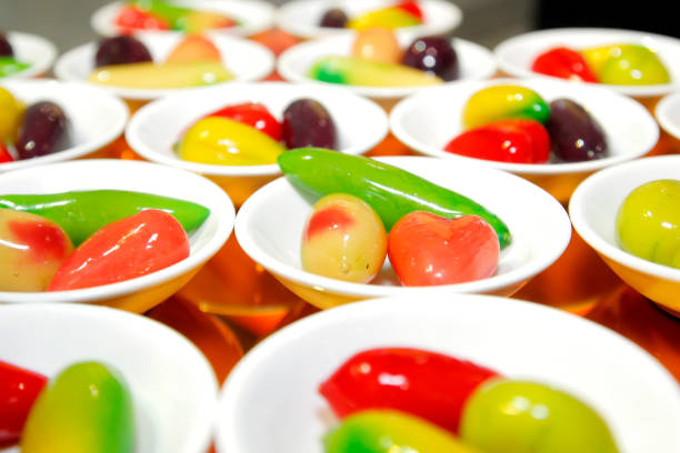 istock deletable imitation fruits in small dish on buffet line 1168754734