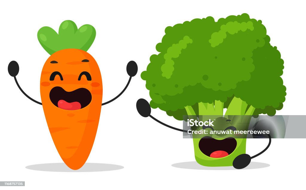 Ilustración de Verduras De Dibujos Animados Zanahorias Y Brócoli Que Están Disfrutando y más Vectores Libres de Derechos de Humor - iStock Ilustración de Verduras De Dibujos Animados Zanahorias Y Brócoli Que Están Disfrutando y más Vectores Libres de Derechos de Humor - iStock