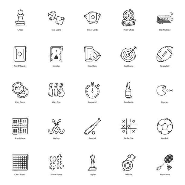 Gambling Games Flat Icons Pack Gambling icons are presented here to make your project more worthy. Gaming and sports icons are presented in editable form hence you can utilize it accordingly. Push the download link. pac man vector stock illustrations