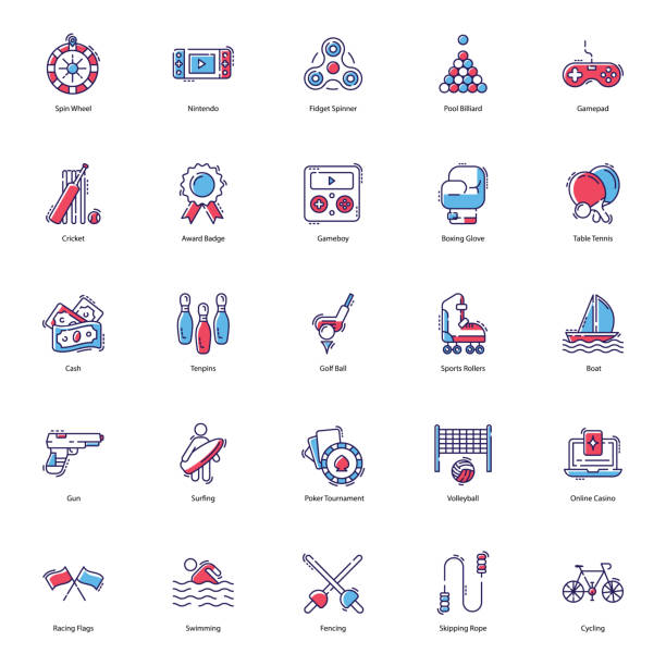 Gambling Flat Icons Pack Gambling icons are presented here to make your project more worthy. Gaming and sports icons are presented in editable form hence you can utilize it accordingly. Push the download link. evolution volleyball stock illustrations