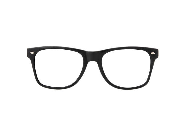 istock Black eye glasses isolated on white blackground with clipping path. 1168758654