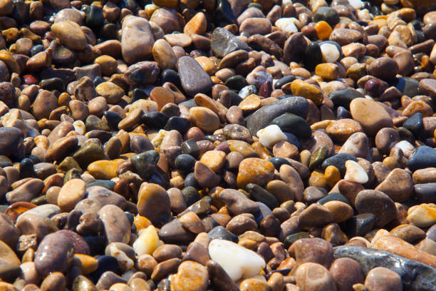 istock Closeup colorful pebble stones texture. 1168758669