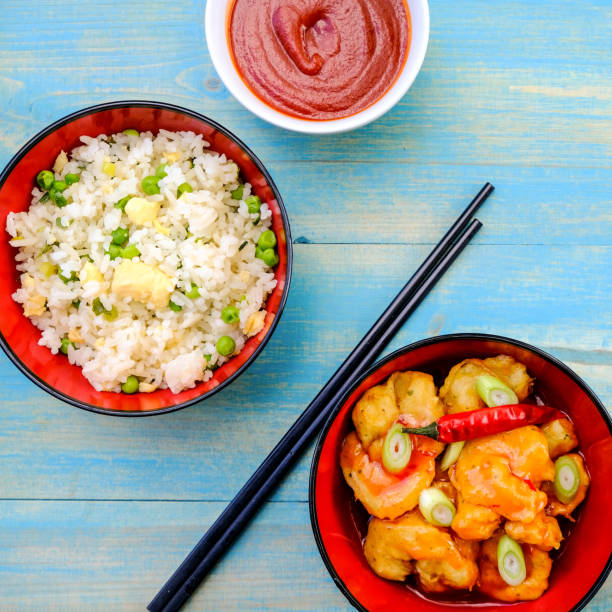 istock Chinese Syle King Prawns in Sweet Chilli Sauce 1168761666