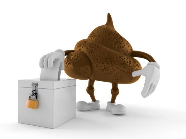 istock Poop character with vote ballot 1168761805