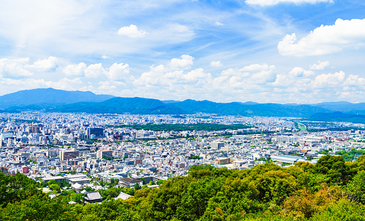 Onomichi Port City from Mt.Senkoji in Hiroshima, Japan