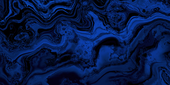 Dark Blue Abstract Galaxy Nebula Wave Surf Sea Storm Dramatic Sky Background Digitally Generated Image