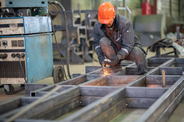 istock Industrial Welder With Torch 1168772799