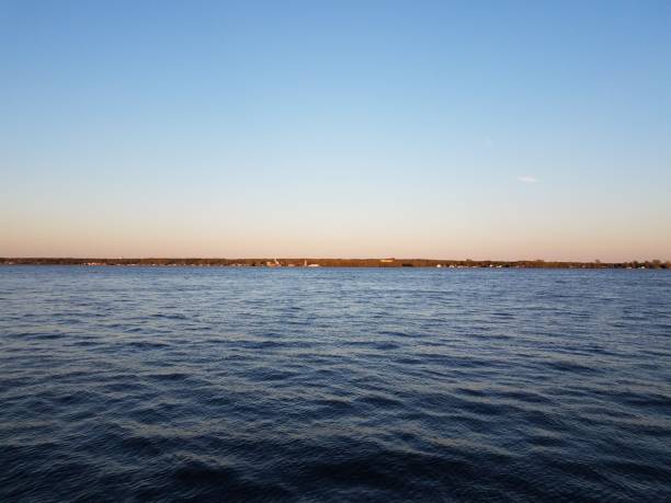istock river water with waves and horizon and sky 1168775127