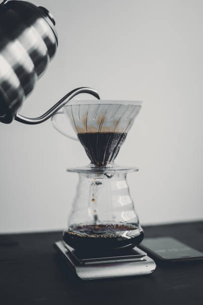 istock Drip coffee Making coffee In the room Black and white background 1168775987