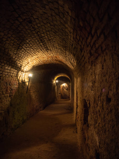 istock Abandoned ancient atmospheric spooky romantic frightening basement catacombs 1168779263