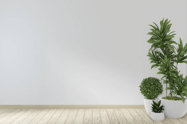istock Mock up poster frame room with sofa green and decoration plants.3D rendering 1168781654