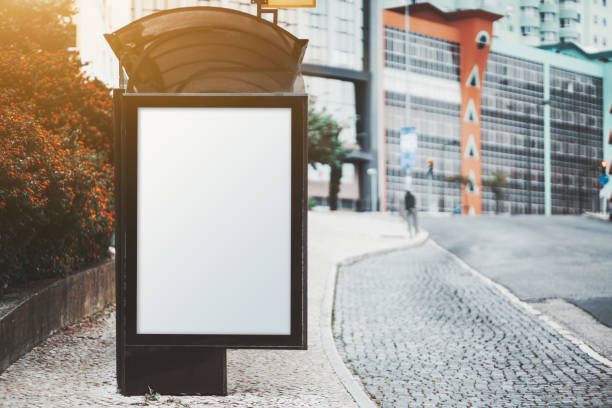 istock Poster mock-up on a bus station 1168782081
