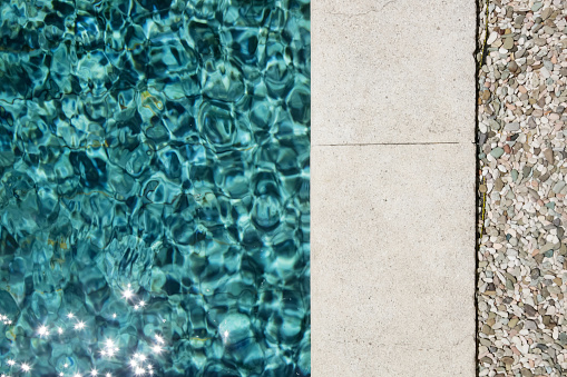 Swimming pool pattern from above