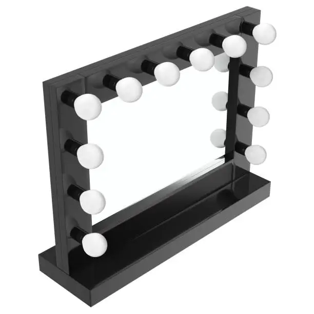 3D rendering illustration of a makeup mirror nr. 2