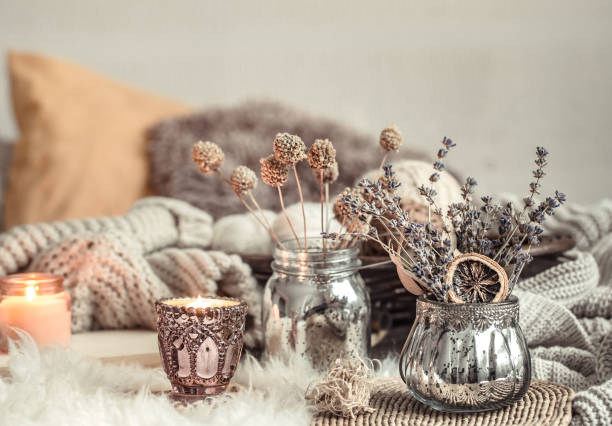istock Autumn still Life home decor in a cozy house. 1168787862