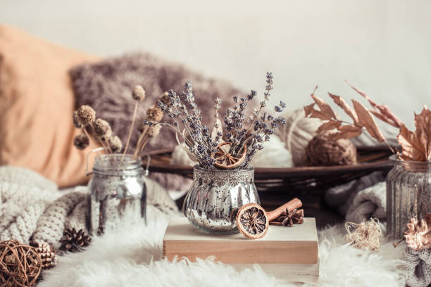 istock Autumn still Life home decor in a cozy house. 1168787863