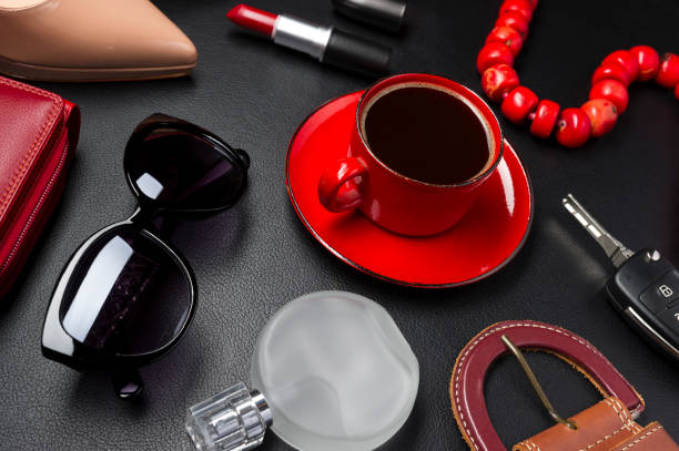 istock Woman accessories and coffee 1168791015