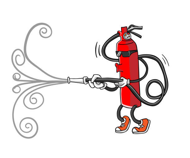 1,752 Cartoon Of The Fire Extinguisher Illustrations & Clip Art - iStock