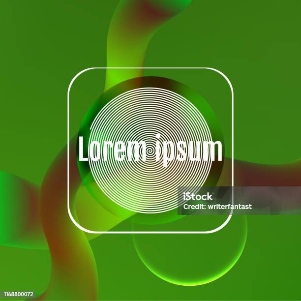 Green Dynamic Shapes Composition Green Minimal Geometric Background ...