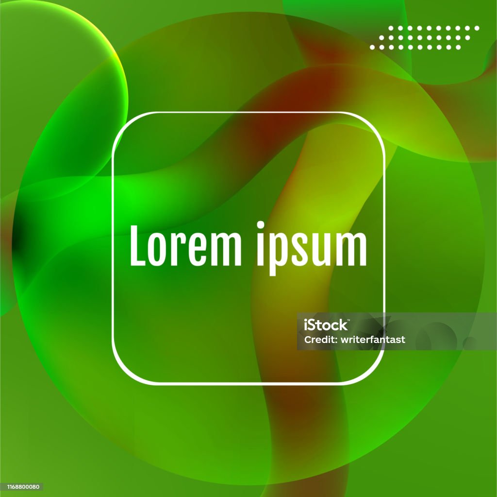 Green Dynamic Shapes Composition Abstract Green Light Vector Background ...