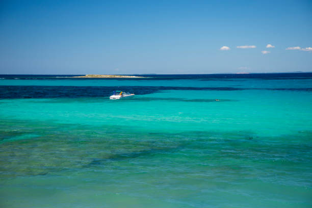 Holidays in Croatia, blue lagoon with clear water