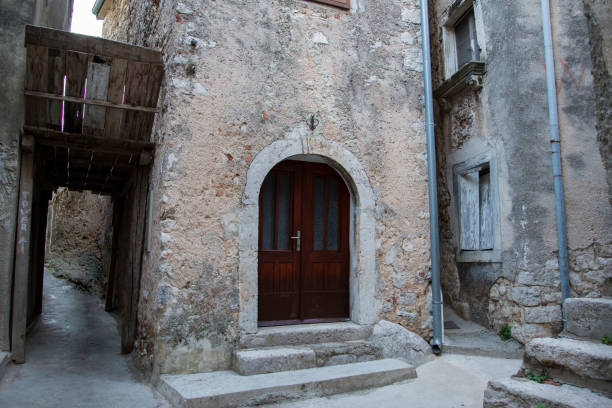 istock Narrow stone street. Croatia, summer 2018. 1168806337