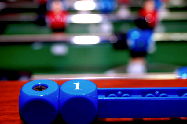 istock Arcade table soccer with tools for playing for office and home games. 1168806524