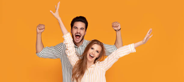istock Beautiful couple smiling, posing together. 1168810967