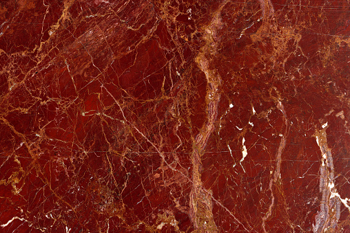 natural pattern of marble red brown color polished slice mineral. Super high resolution \