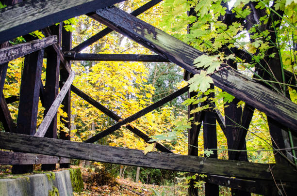 istock Railway bridge over the water 1168811858