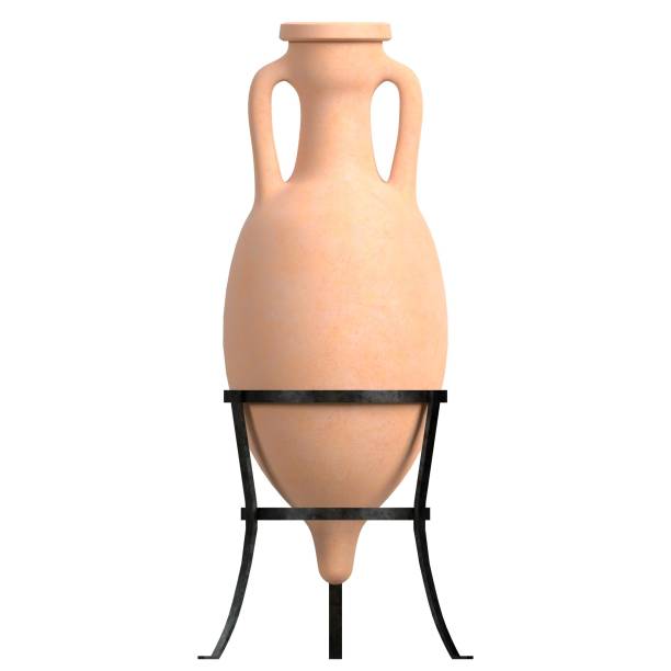 3D rendering illustration of a roman amphora on stand nr. 2