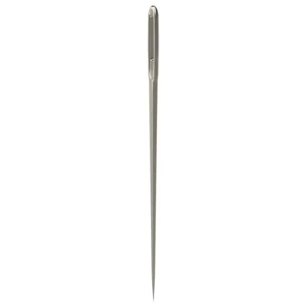 3D rendering illustration of a sewing needle