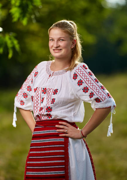 istock Girl in traditional Romanian costume 1168826362