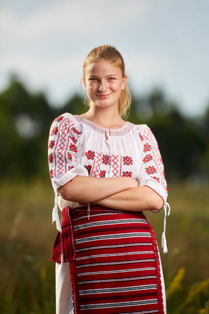 istock Girl in traditional Romanian costume 1168827558