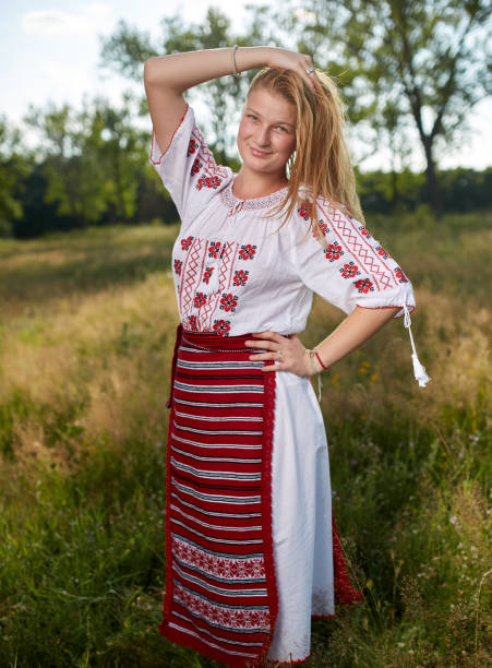 istock Girl in traditional Romanian costume 1168827562