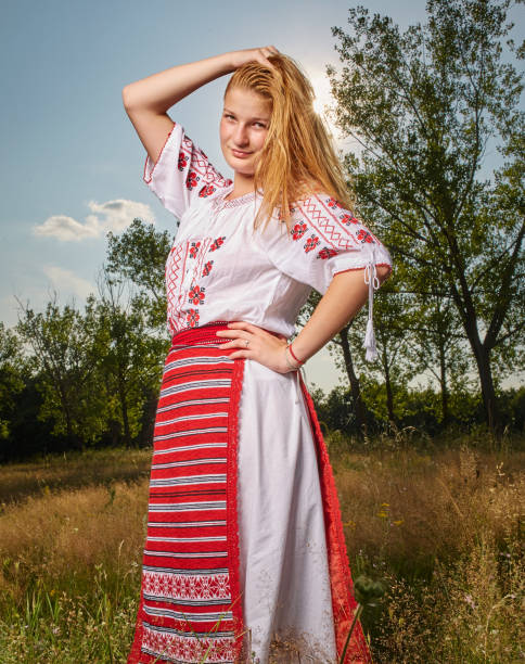 istock Girl in traditional Romanian costume 1168827564