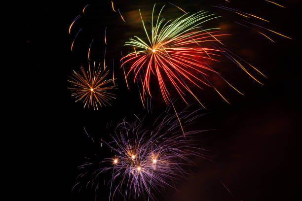 istock Salute, fireworks in the night sky. 1168834033