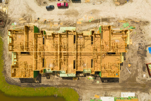 istock Aerial photo construction site inspection 1168844946