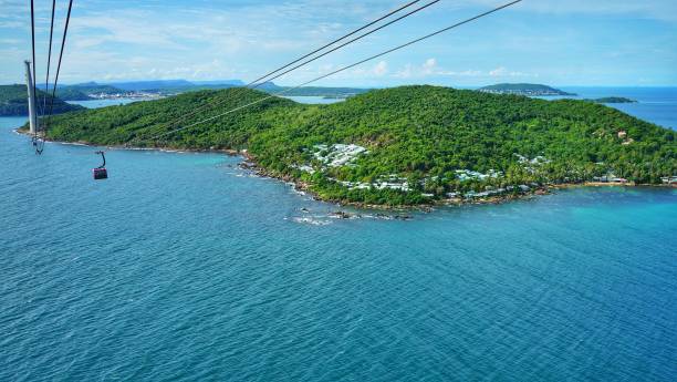 istock Hon Thom in Phu Quoc island from cable car 1168845098
