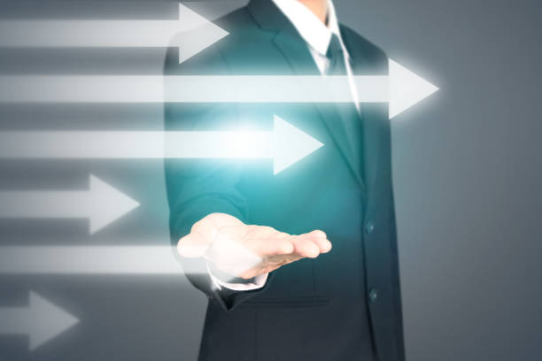istock Businessman  Touching stock Graph Indicating Growth 1168849919