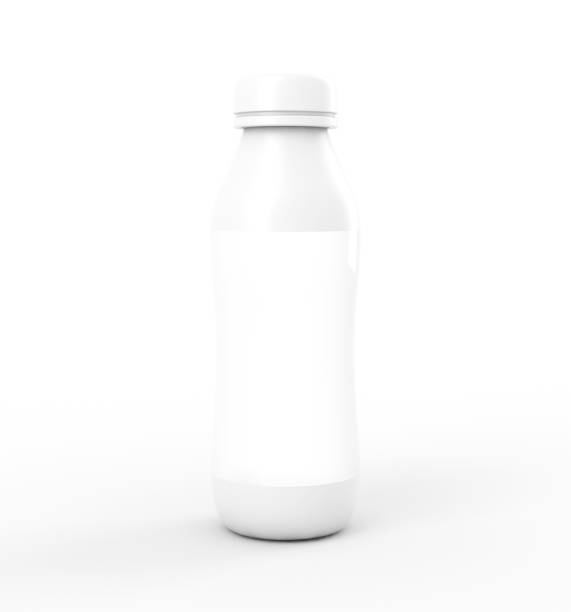 istock Close up of a White Bottle on White Background 1168854699