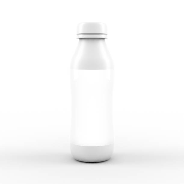 istock Close up of a White Bottle on White Background 1168854702